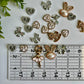 Silver and Gold Flat Back Charms Mixed