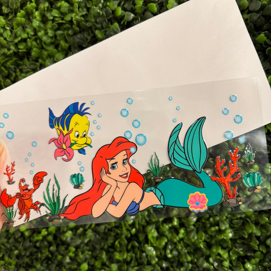 S30 Mermaid Sea Single Sided UVDTF WRAPS