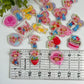 Strawberry Girl Acrylic Flat Back Charms Mixed 8 pcs