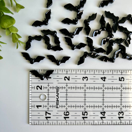 Bats Flat Back Charms Mixed 10 pcs