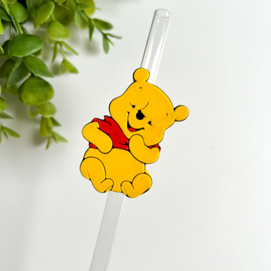 Honey Bear Straw Topper