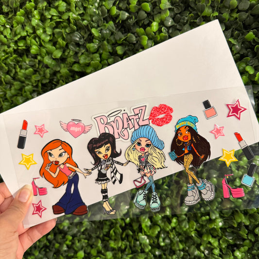 S46 Dolls and Makeup Single Sided UVDTF WRAPS