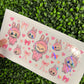 #224 Pink Bubus Holographic UVDTF WRAPS