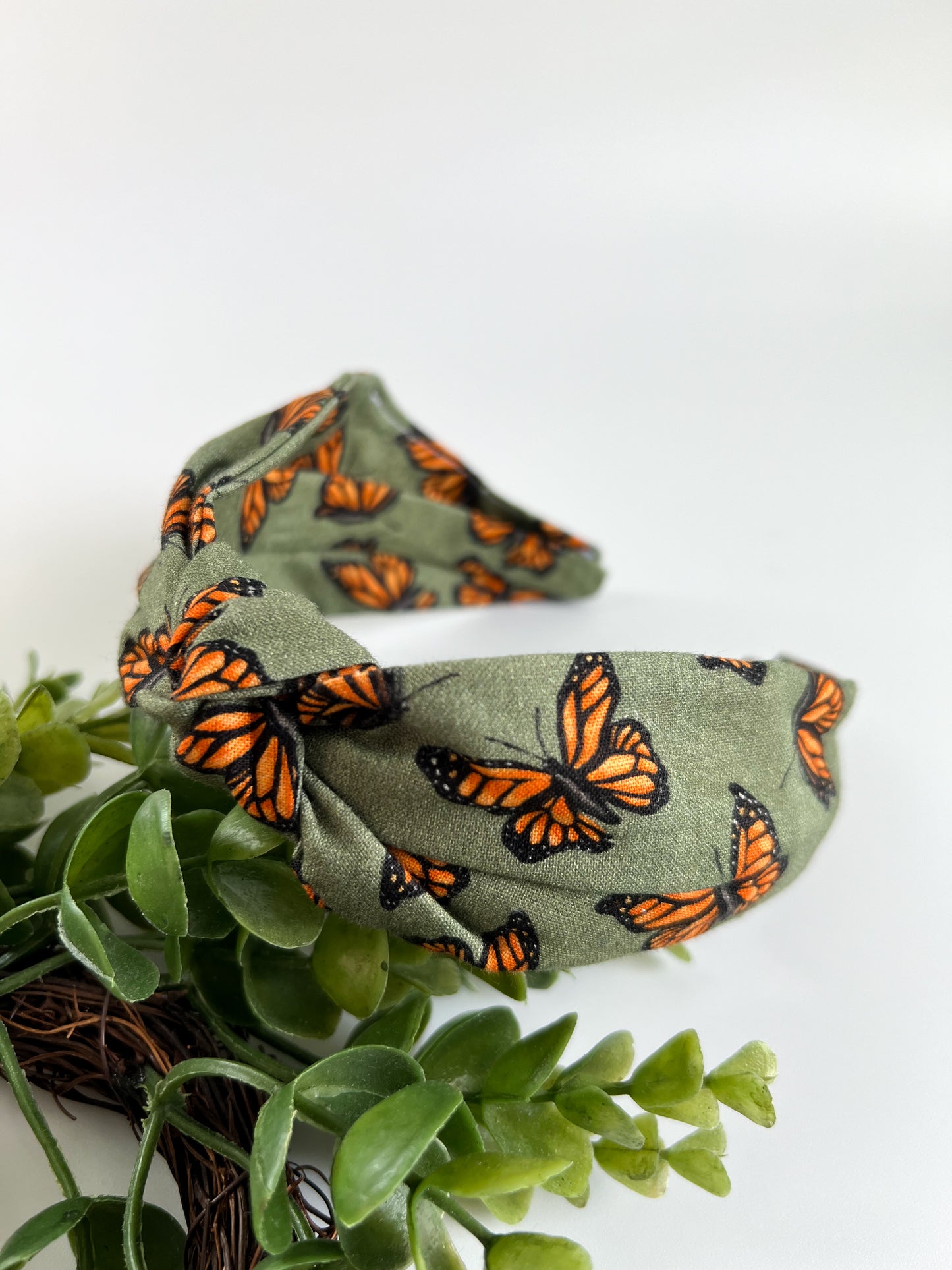 Butterflies TopKnot Hard Headband