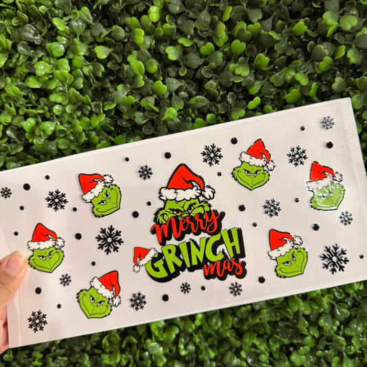 Y40 Grinchmas Single Sided UVDTF WRAPS