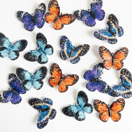 Mixed Butterfly Flat Back Charms