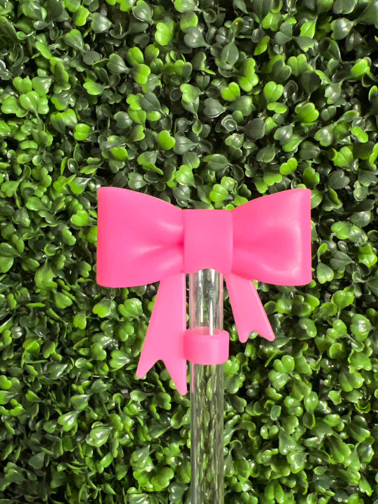 Silicone Bow Straw Topper