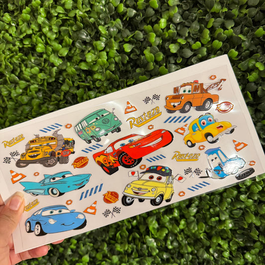 U2 Cars and Friends Single Sided UVDTF WRAPS