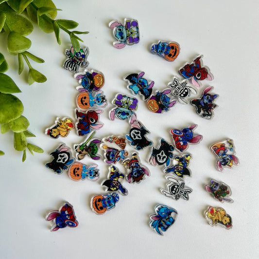 Alian Acrylic Flat Back Charms Mixed