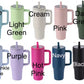 CUSTOM MADE 40 oz stainless steel tumbler with Flip Straw