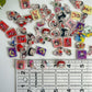 Mini Betty Acrylic Flat Back Charms 15 pcs