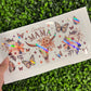 #244 Country Mama Floral Butterflies Holographic UVDTF WRAPS