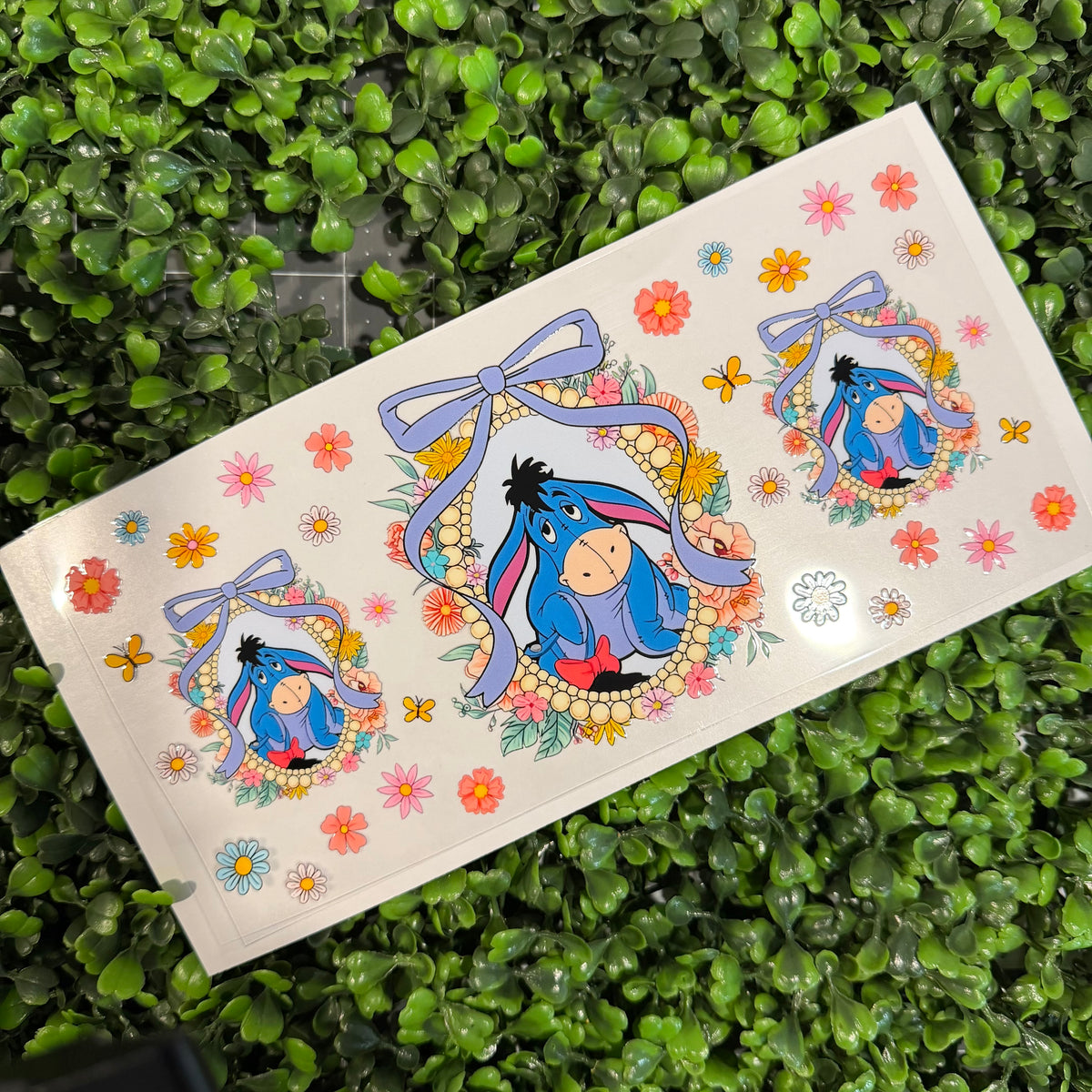 R16 Donkey Bow Floral Single Sided UVDTF WRAPS – Stitched Kindness