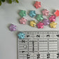 Stars Flat Back Charms Mixed Colors 14 pcs