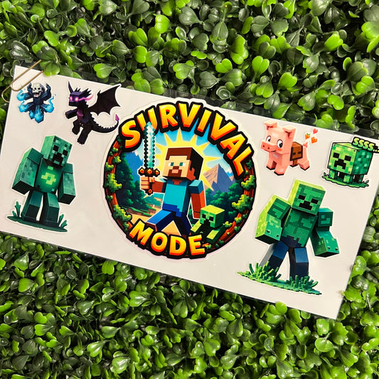 U3 Survival Mode Single Sided UVDTF WRAPS
