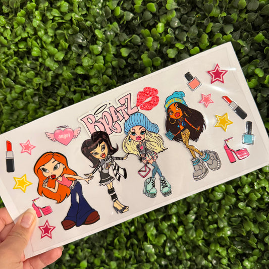S46 Dolls and Makeup Single Sided UVDTF WRAPS