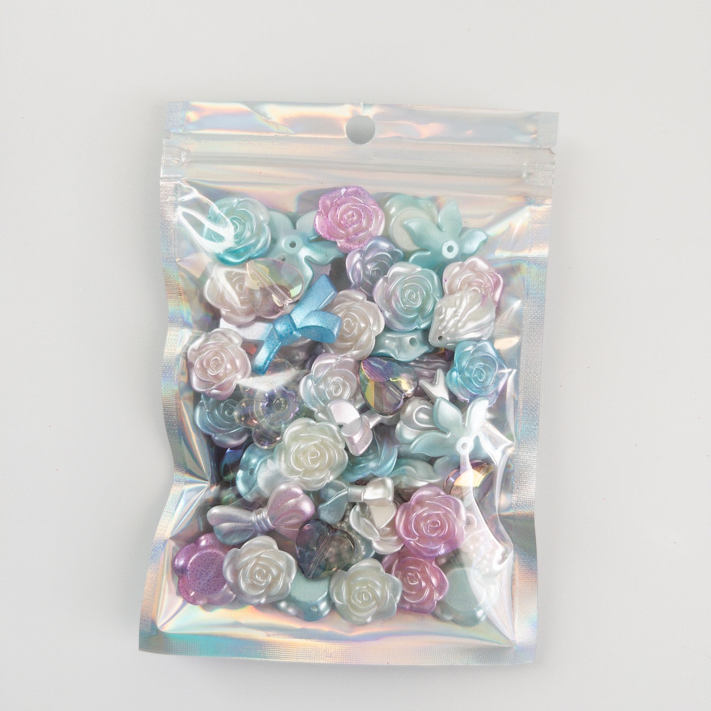 Gradient Mixed Flowers and Bows Flat Back Charms