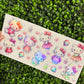 Q10 Pink Cat Party Holographic UVDTF WRAPS
