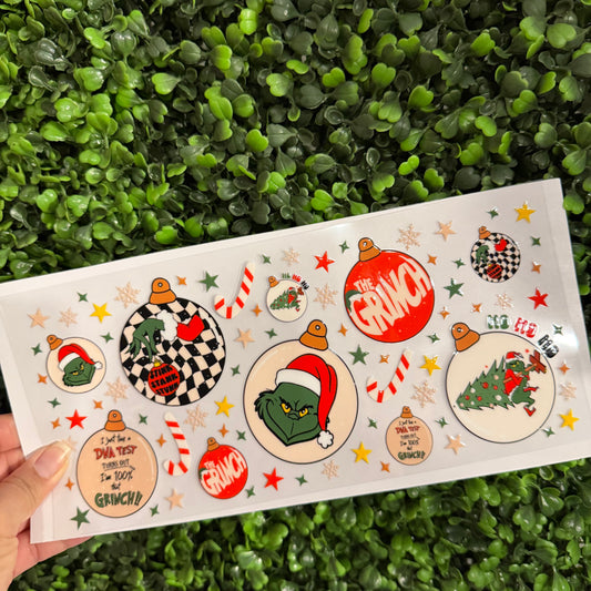 Y42 Ornaments Green Guy Single Sided UVDTF WRAPS