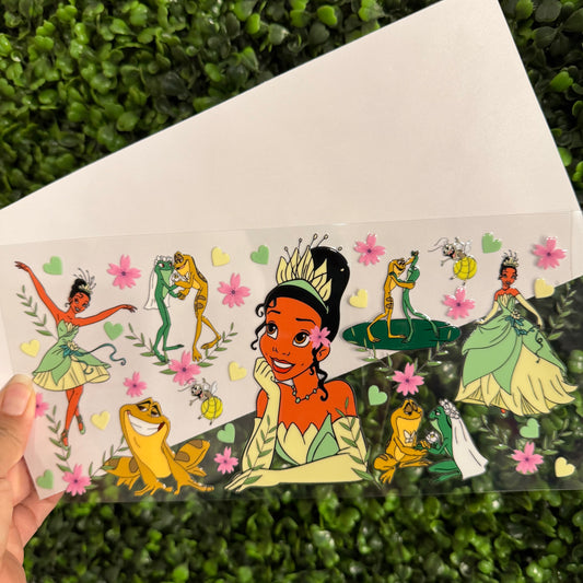 S38 Princess and Frog Single Sided UVDTF WRAPS