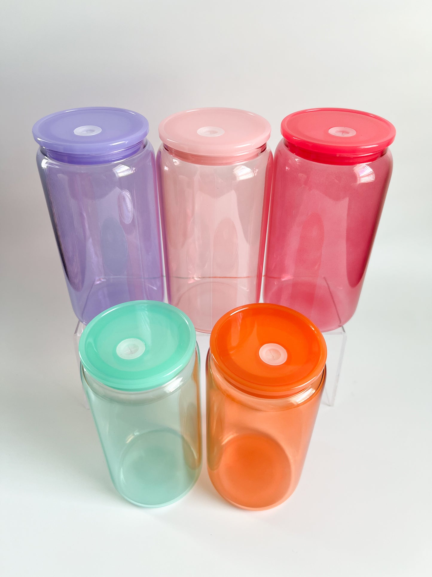 Blank Jelly Glass Can 16 oz with Straws SET Cup Blanks