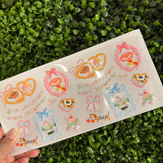 S22 Toys Pastel Colors Single Sided UVDTF WRAPS
