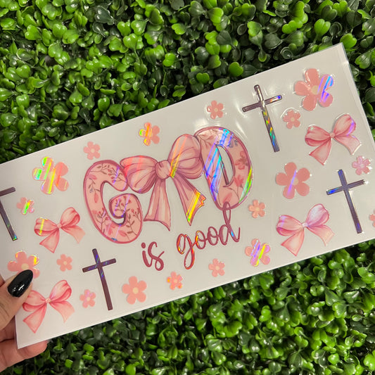 G19 God is Good Faith Holographic UVDTF WRAPS