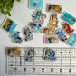 Blue Dog Acrylic Flat Back Charms 8 pcs