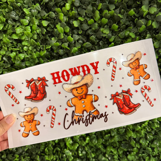 Y13 Howdy Christmas Single Sided UVDTF WRAPS