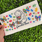 #260 Grandma Bear Puzzle Bows Autism Awareness Holographic UVDTF WRAPS