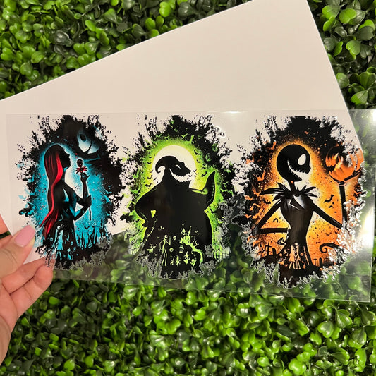 W1 NBC Silhouette Spooky Silhouette Single Sided UVDTF WRAPS