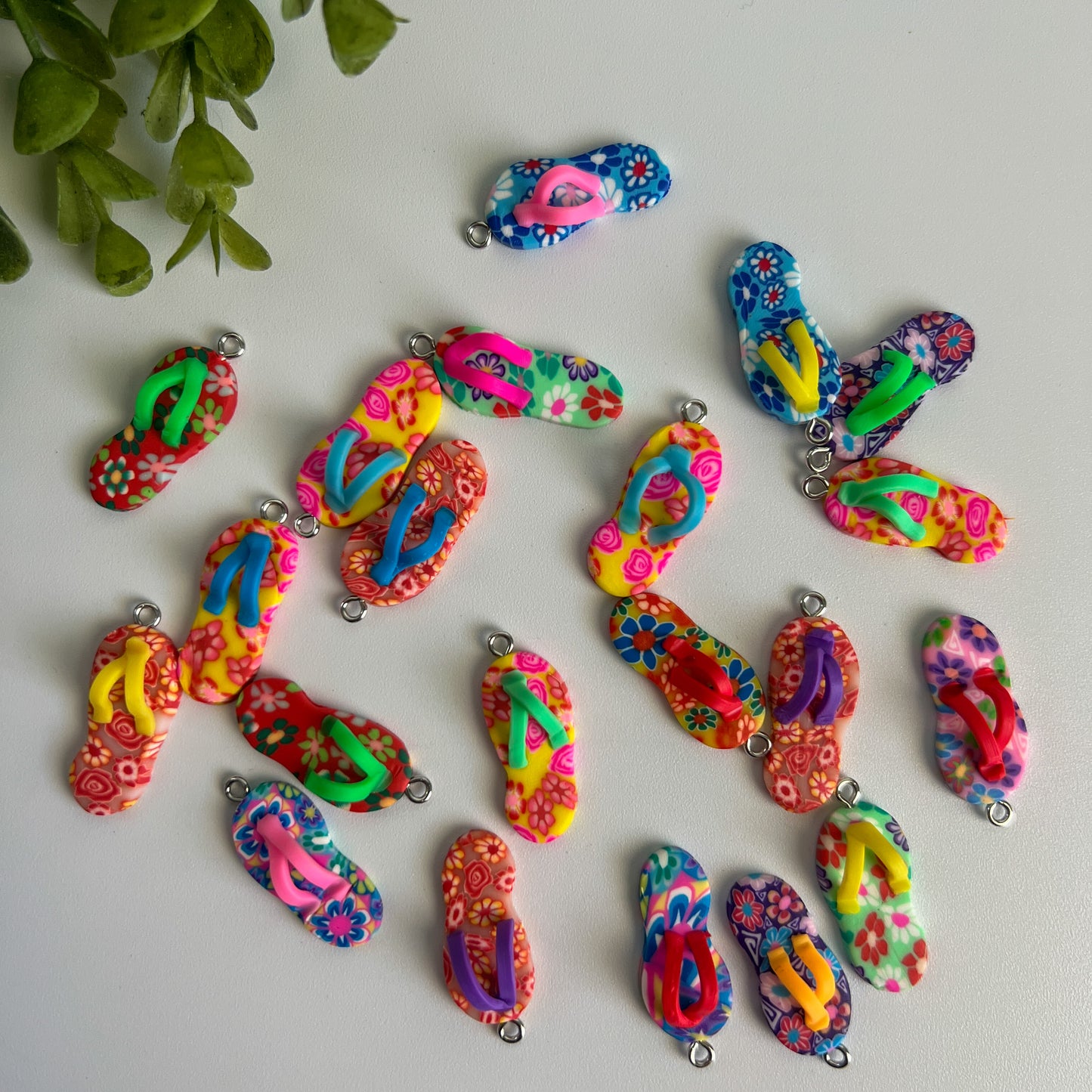 Sandals Rubber Charms 10 pcs