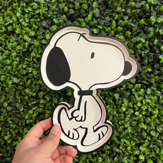 Black & White Dog Tray Multi Use Tray Sold Individually