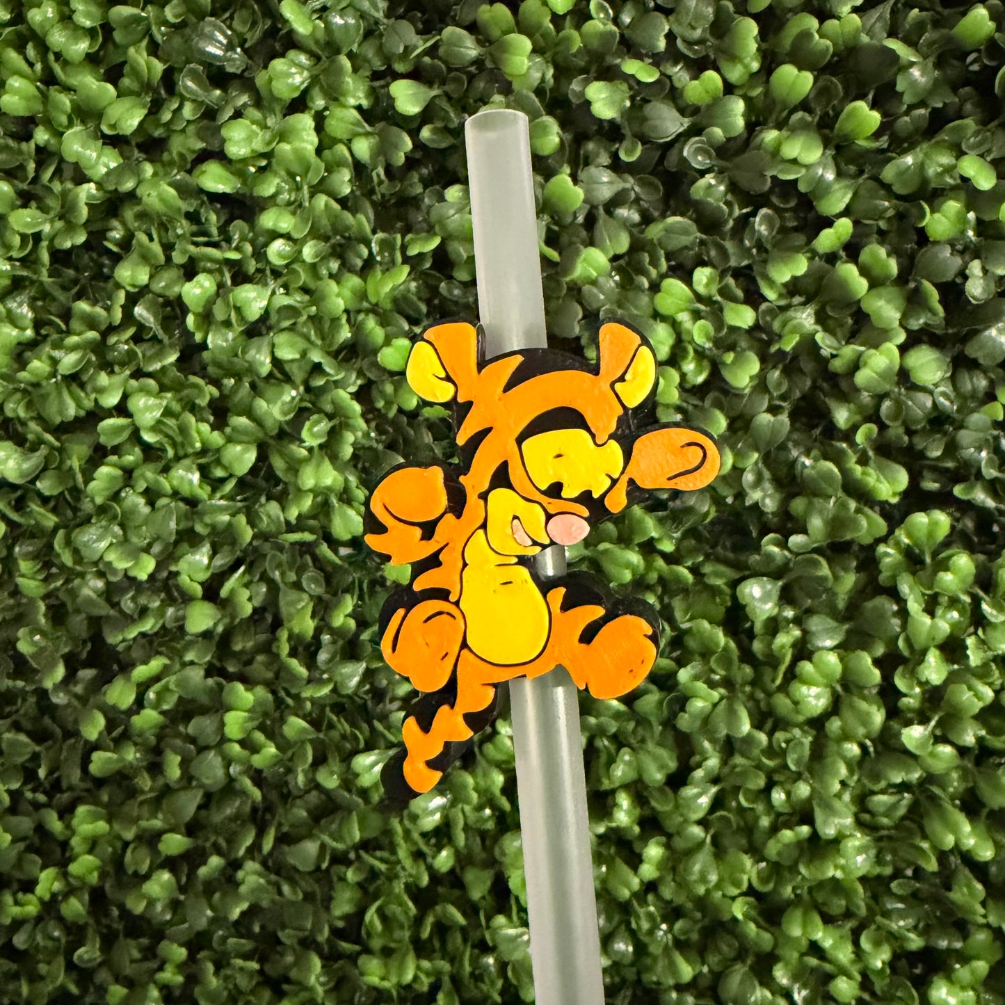 Orange Tiger Straw Topper