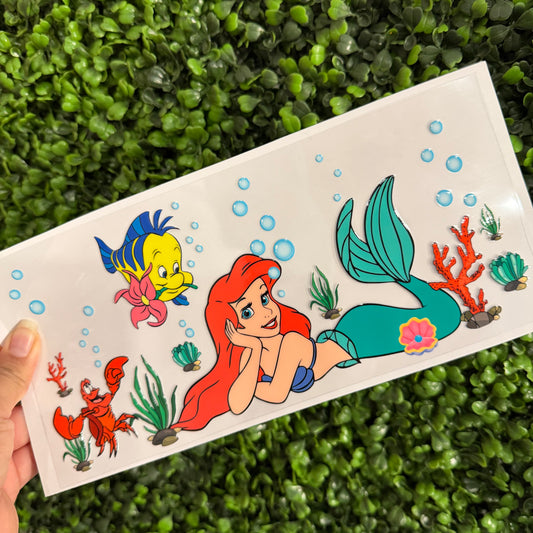 S30 Mermaid Sea Single Sided UVDTF WRAPS