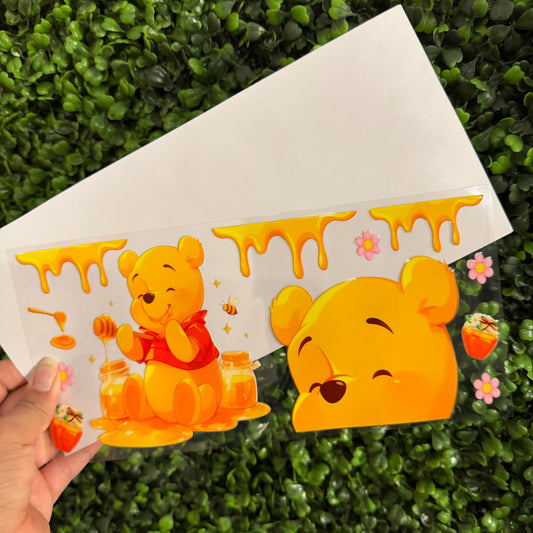 R10 Honey Bear Single Sided UVDTF WRAPS