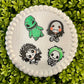 Horror Characters Flat Back Charms Mixed 4 pcs