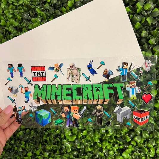 U2 Craft Mine Single Sided UVDTF WRAPS