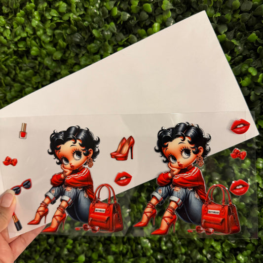 S19 Betty in Red UVDTF WRAPS