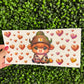 M8 Cow Brown Hearts Holographic UVDTF WRAPS
