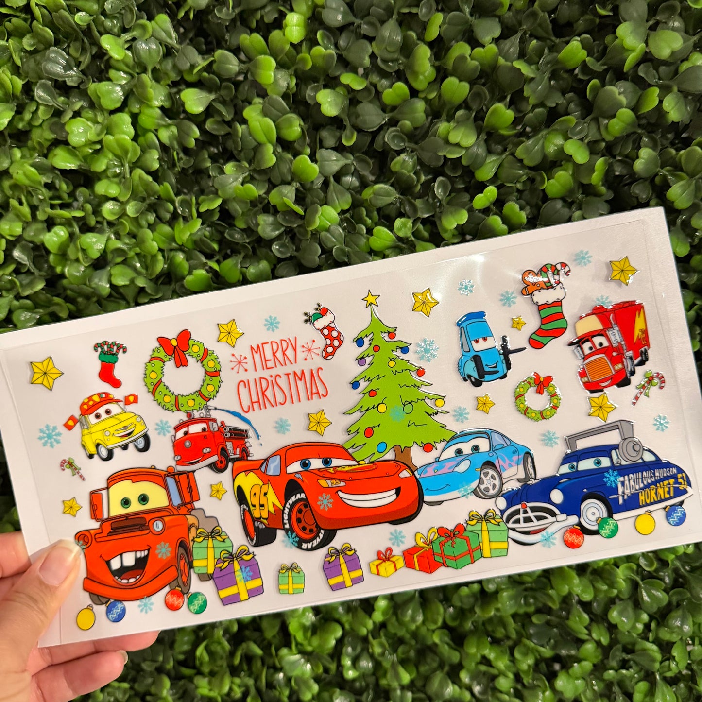 Y28 Cars Christmas Single Sided UVDTF WRAPS