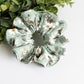 Daisies on Green Scrunchies