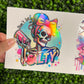 i6 Skull Decals Colorful Sassy Holographic UVDTF WRAPS