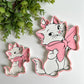 White Cat with Pink Bow Tray Multi Use Tray Sold Individually