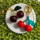 Large Cherry Key Chain SOLD INDIVIDUALLY