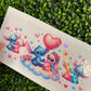 #229 Blue & Pink Aliens Pink Balloon Holographic UVDTF WRAPS