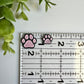 Paw Print Charms Flat Back