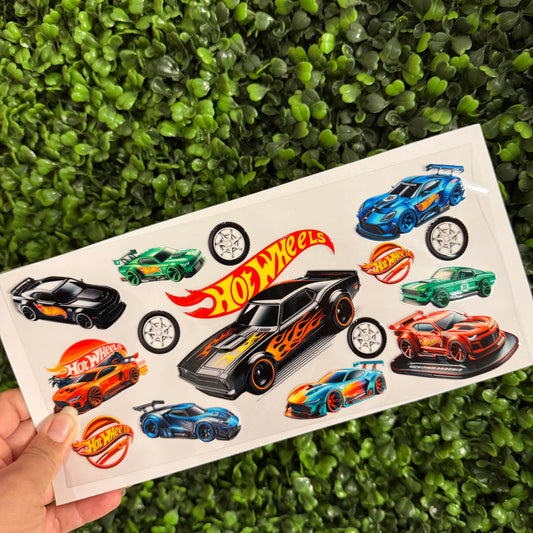 U19 Hot Cars Single Sided UVDTF WRAPS