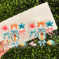 S26 Hawaiian Island Girl and Bows Single Sided UVDTF WRAPS
