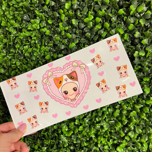 V17 Sunny Angel and Cats Single Sided UVDTF WRAPS